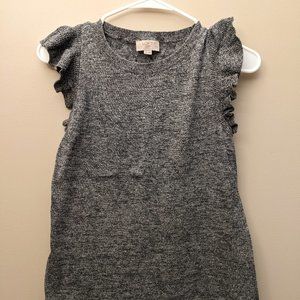 Loft Womens Blouse Size SP Gray Pattern